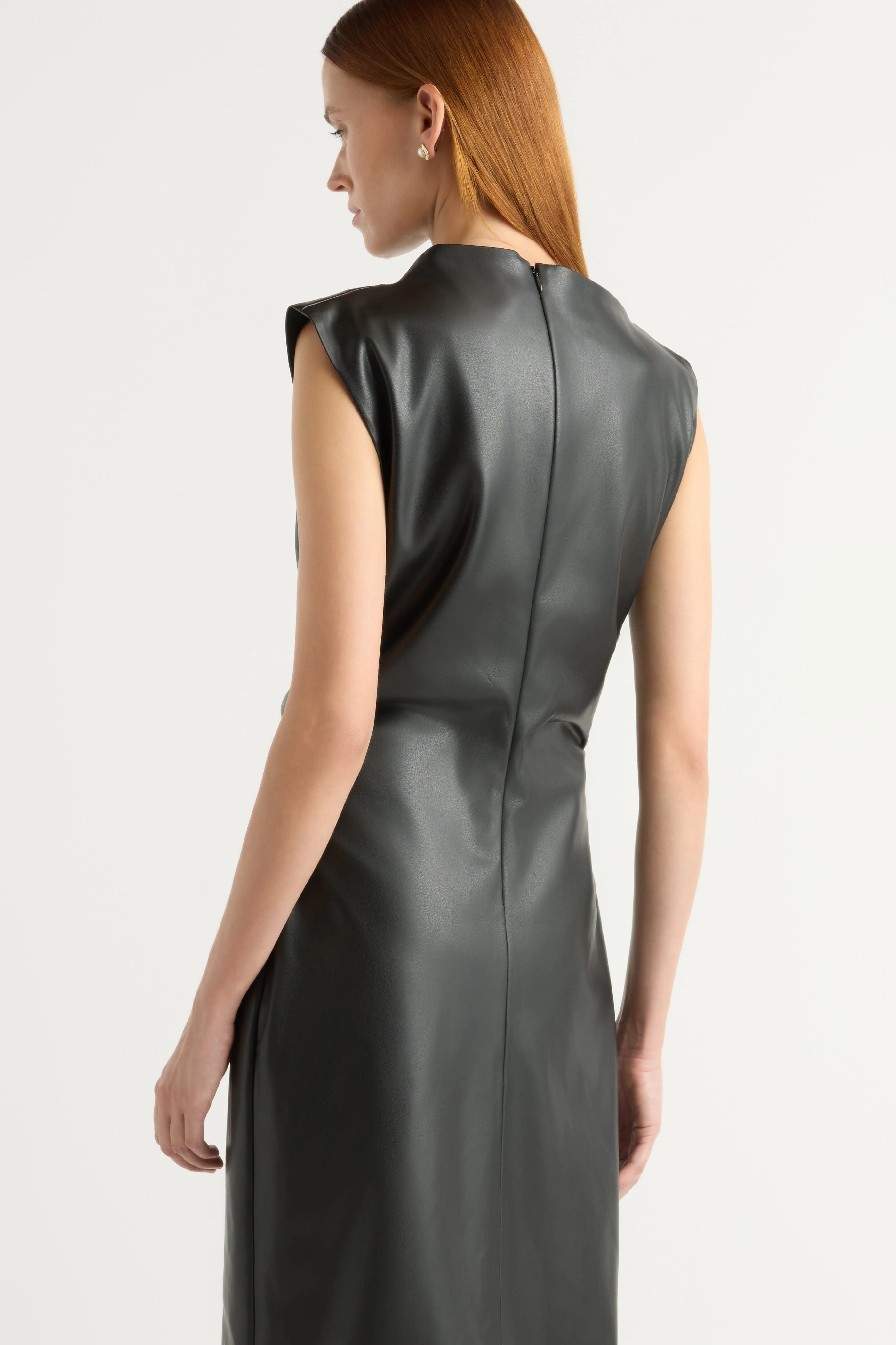 Channing Vegan Leather Dress - Image 5