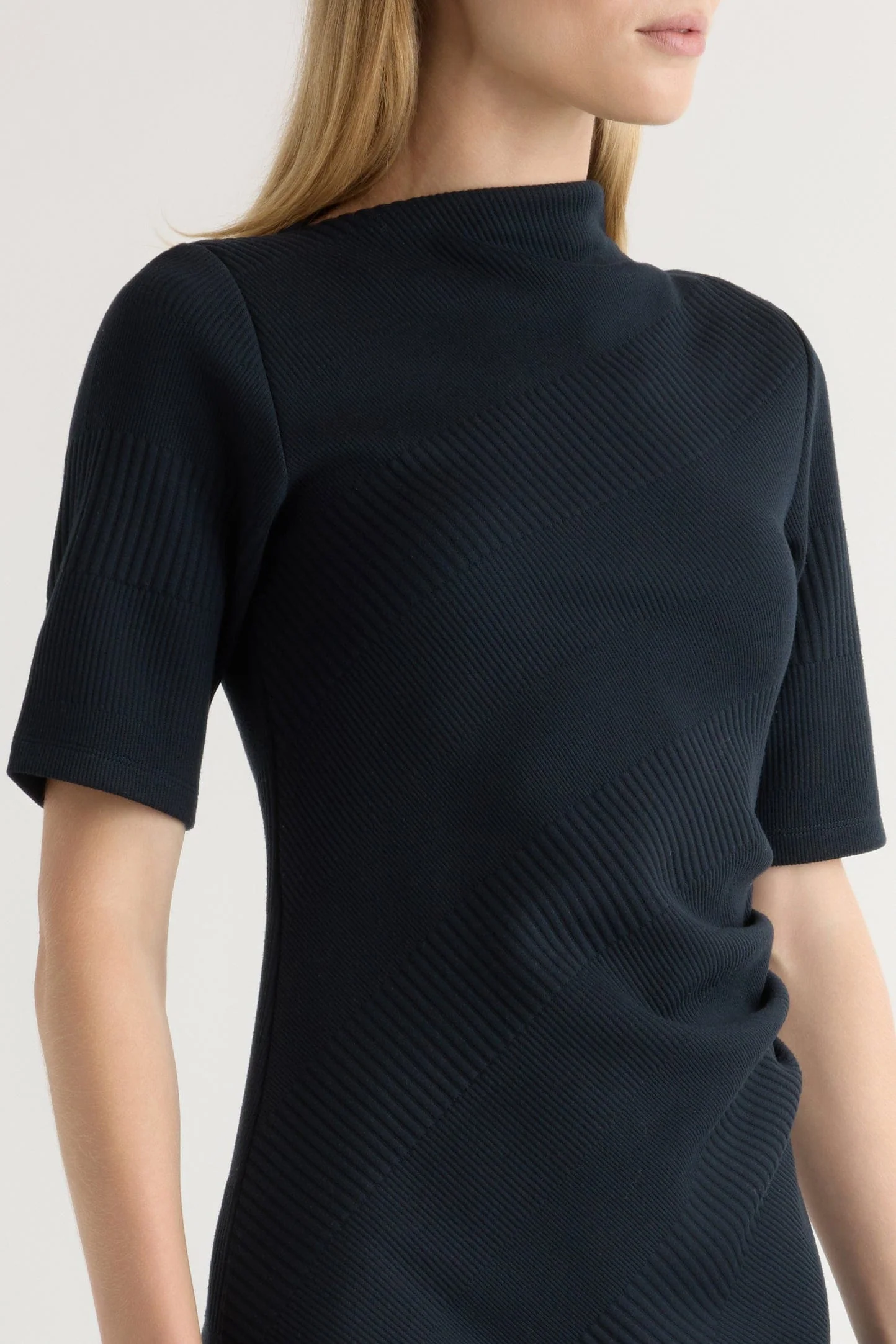 Evie Ribbed-Knit Jersey Dress - Image 3