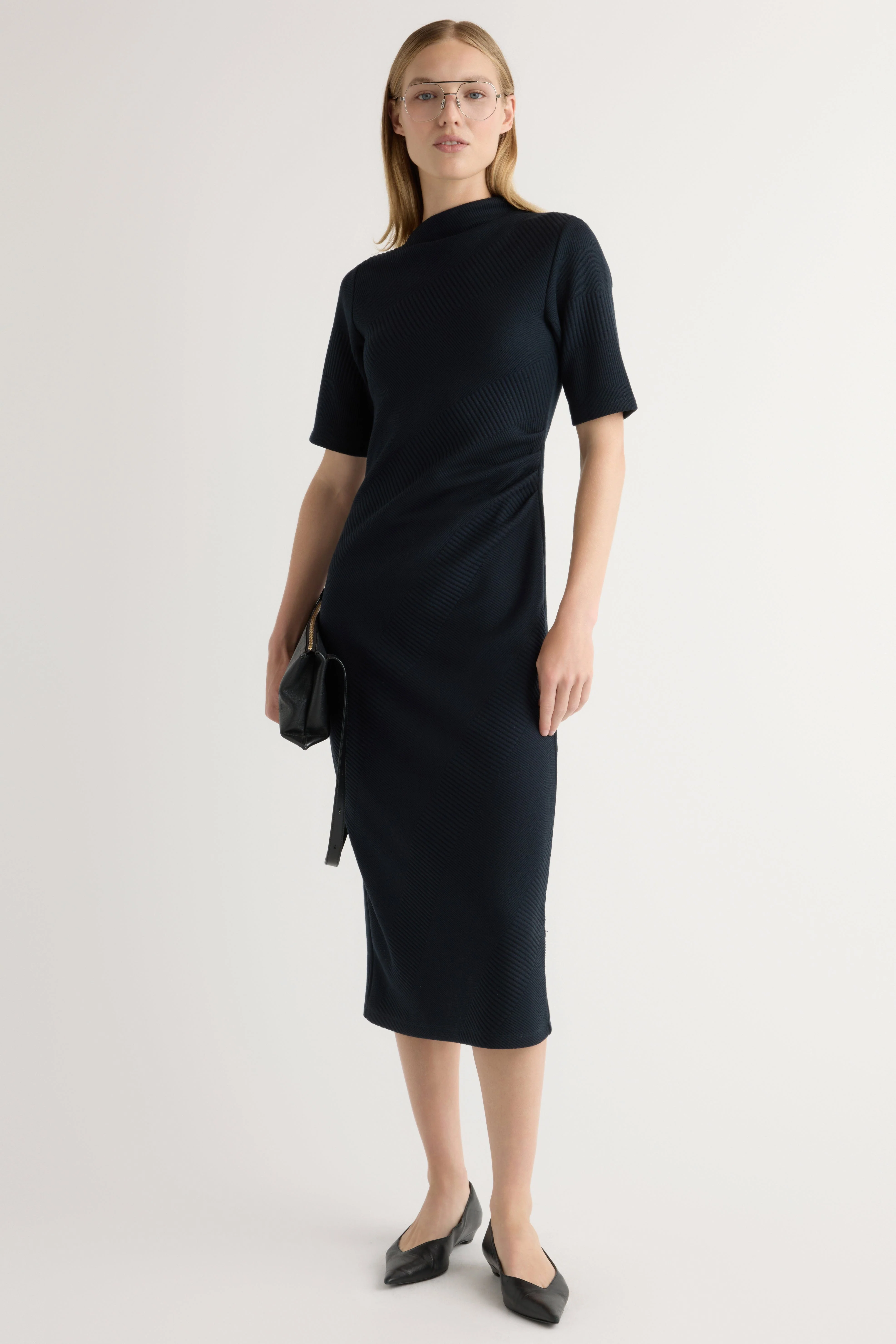 Evie Ribbed-Knit Jersey Dress - Image 4
