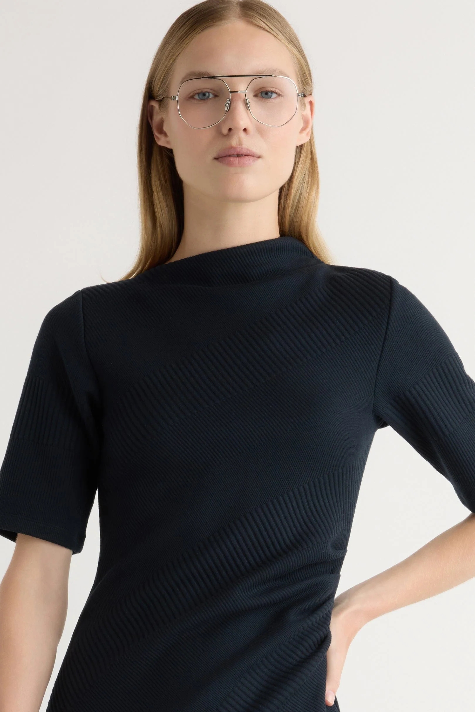 Evie Ribbed-Knit Jersey Dress - Image 5