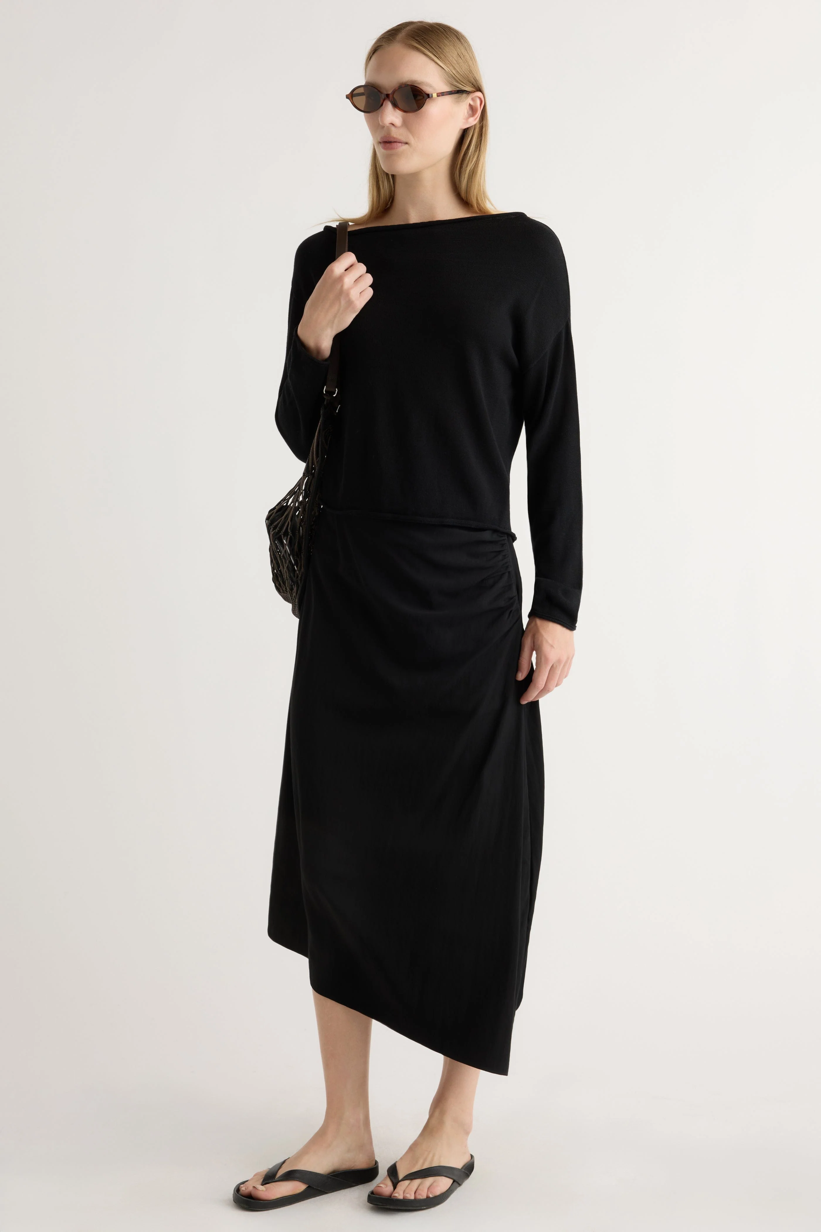 Hachi Tencel-Wool Off-Shoulder Sweater - Image 6