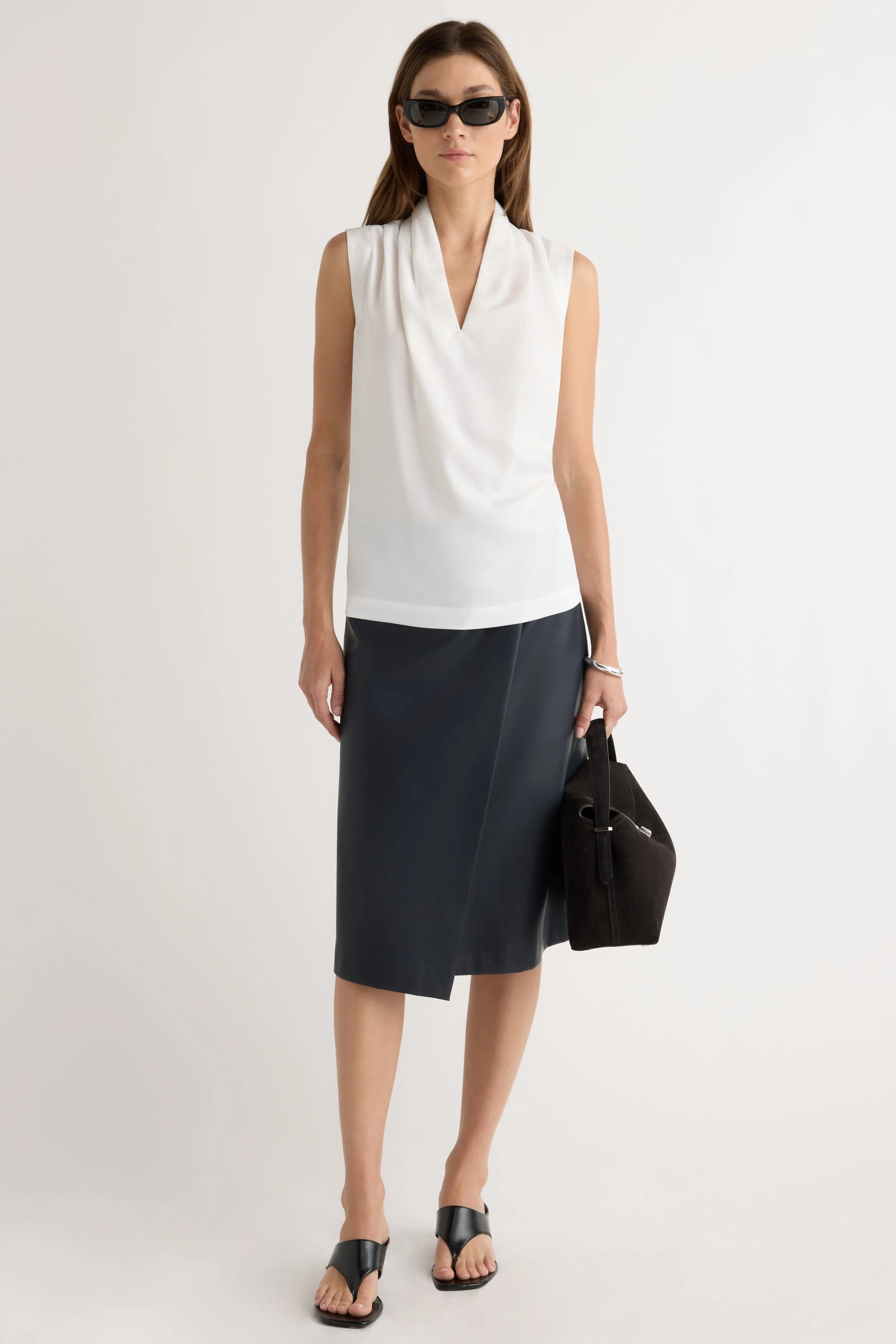 Jae V-Neck Sleeveless Blouse - Image 3