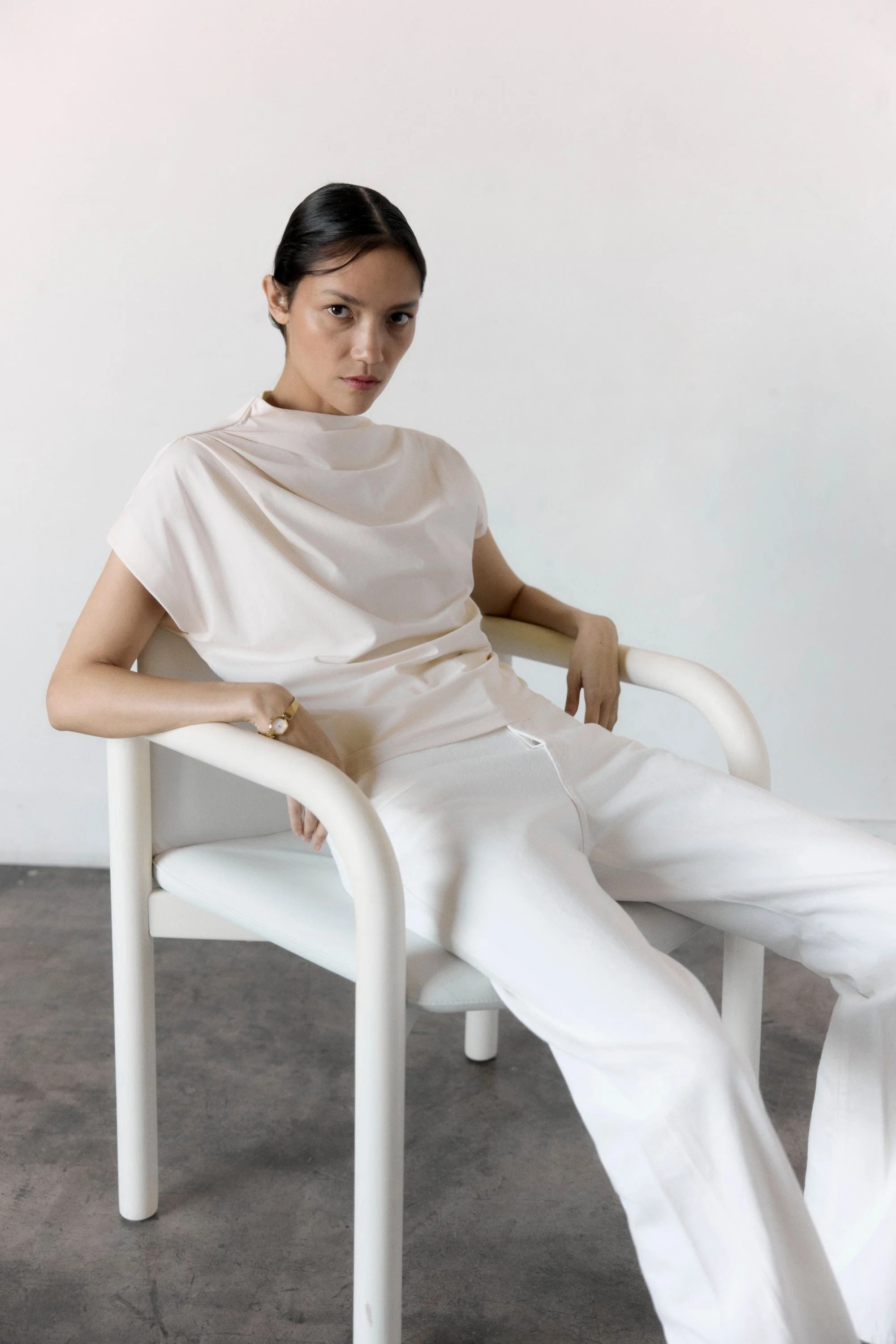 Kenny Asymmetric-Neck Tee - Image 9