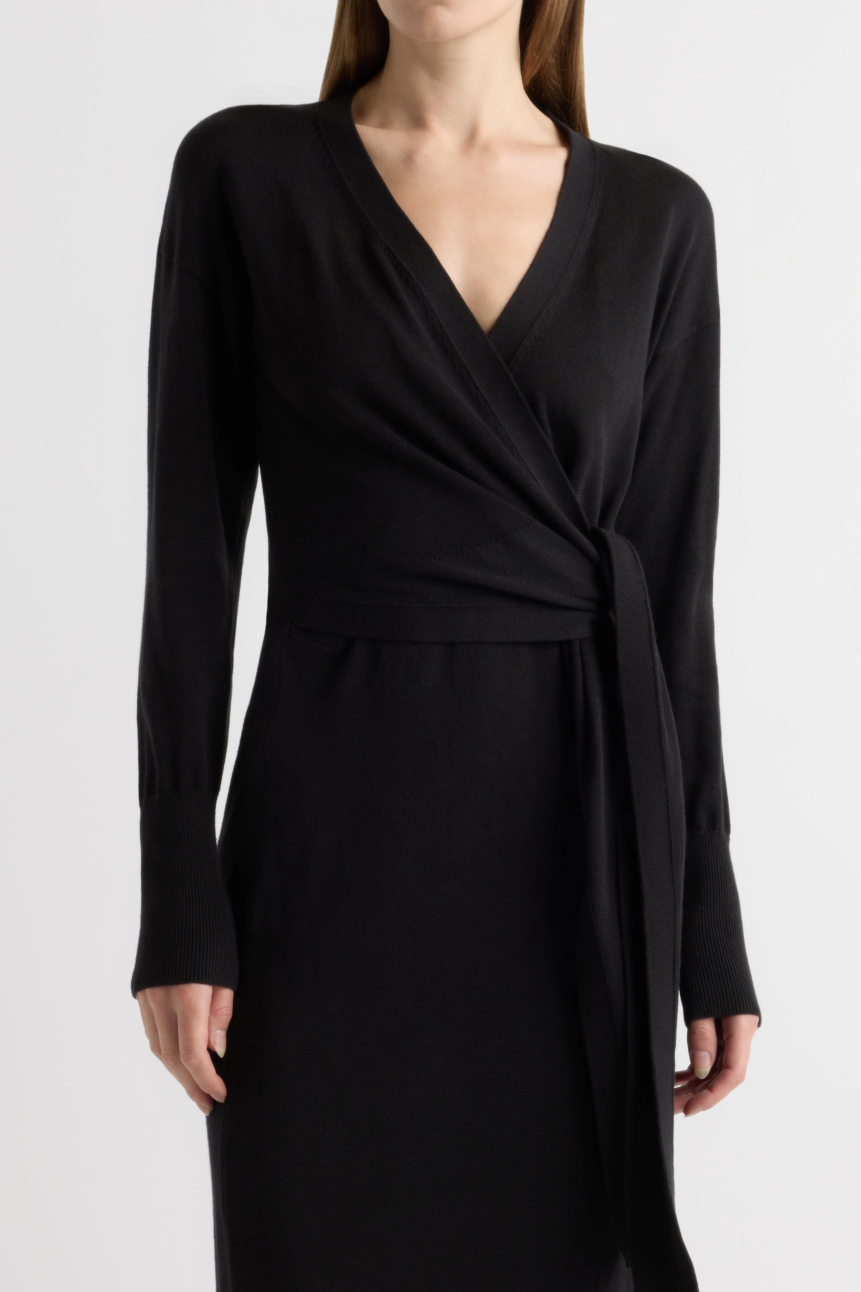 Linden Front-Wrap Sweater Dress - Image 3