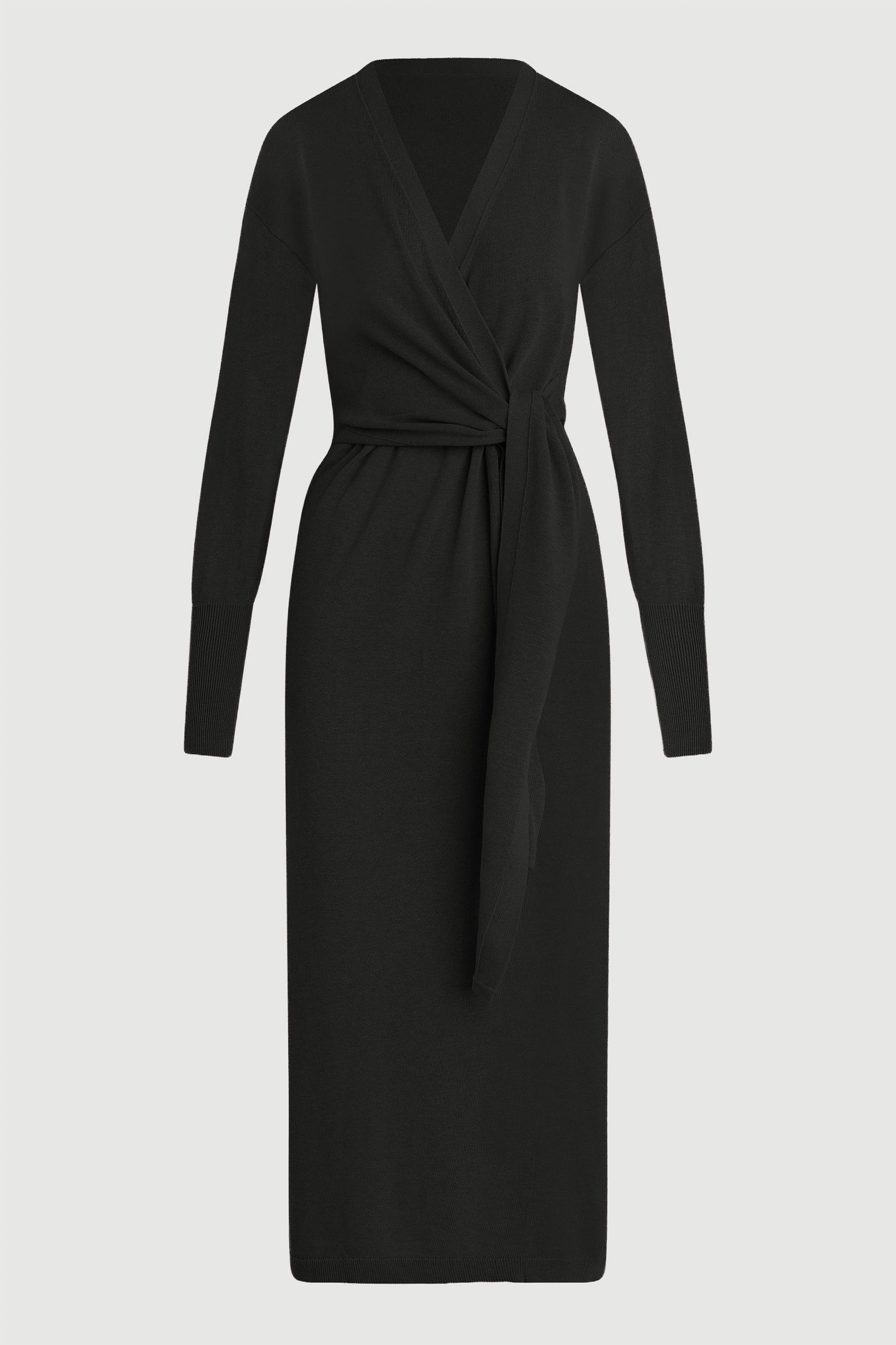 Linden Front-Wrap Sweater Dress - Image 6