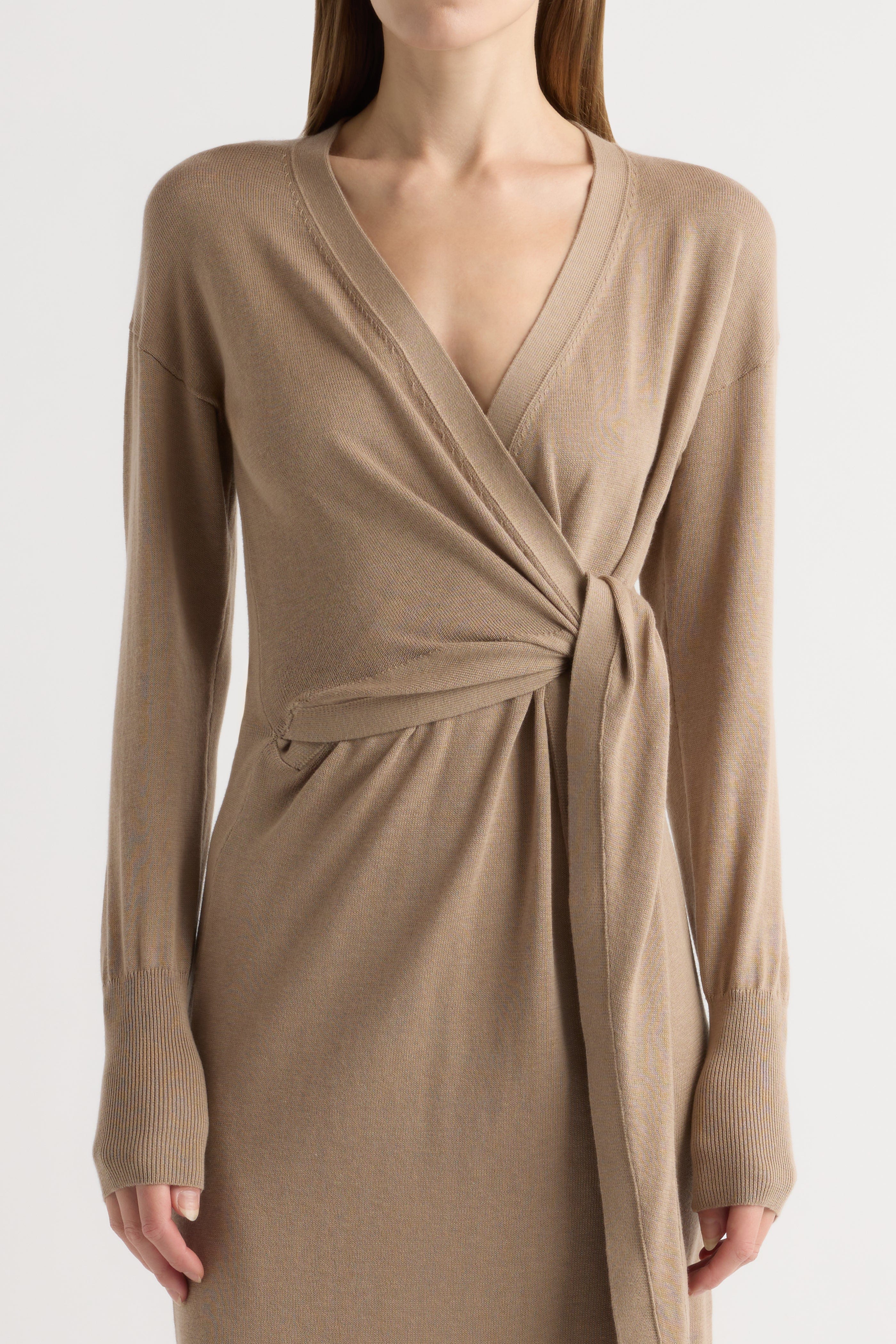 Linden Front-Wrap Sweater Dress - Image 3