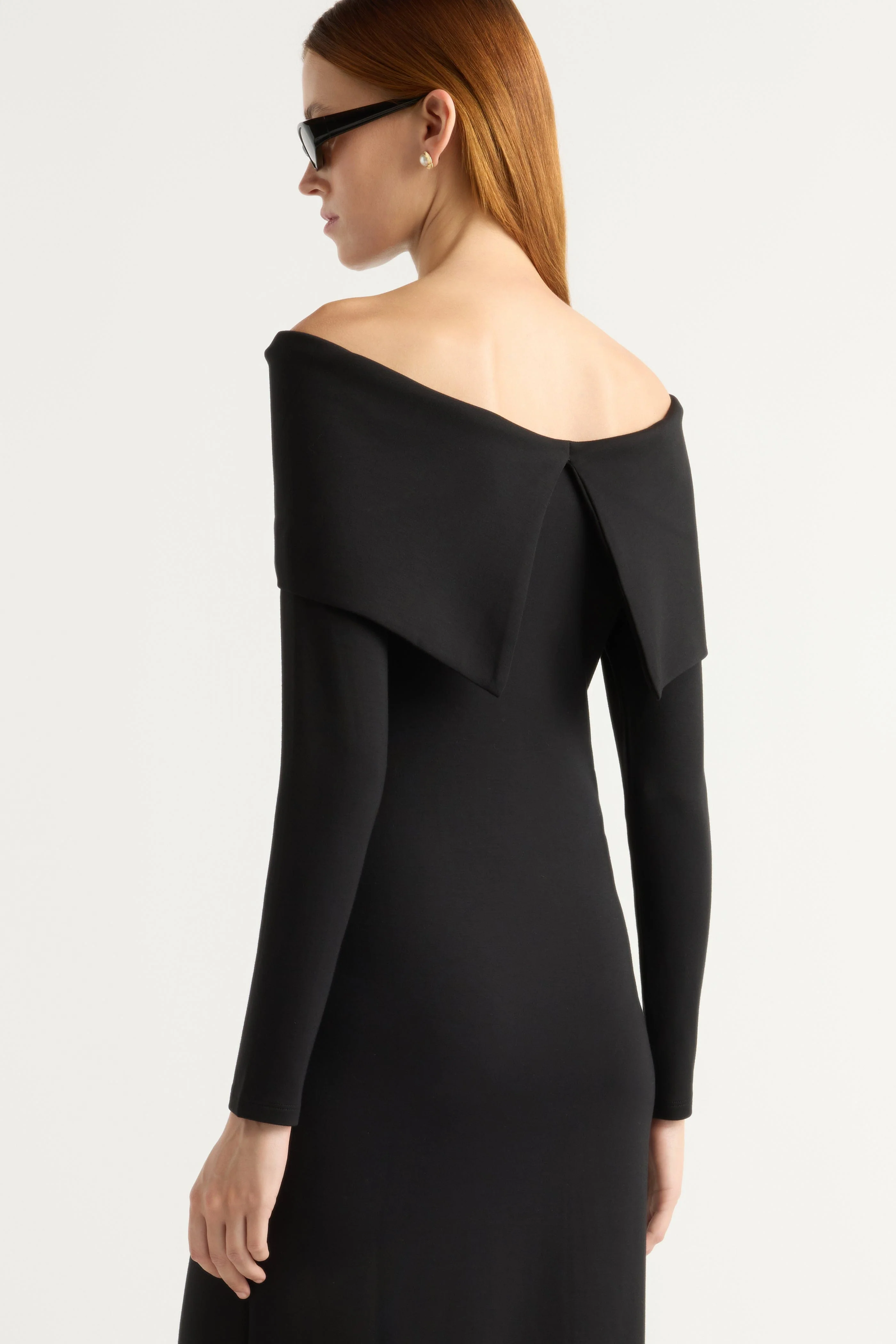Morgan Split Foldover Jersey Dress - Image 3