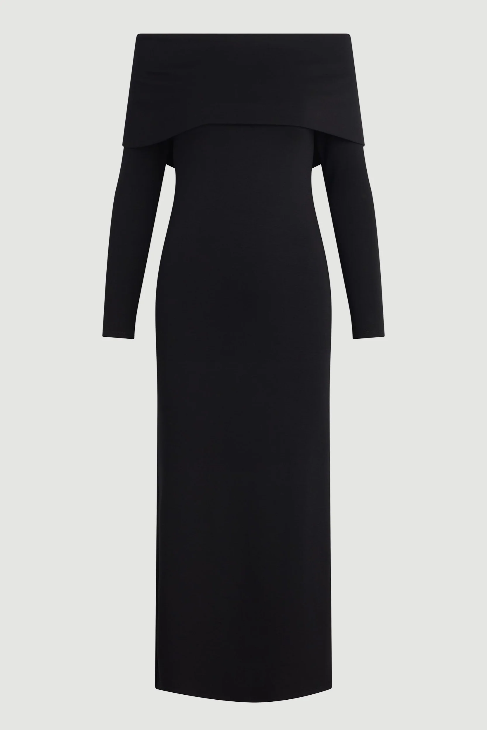 Morgan Split Foldover Jersey Dress - Image 8
