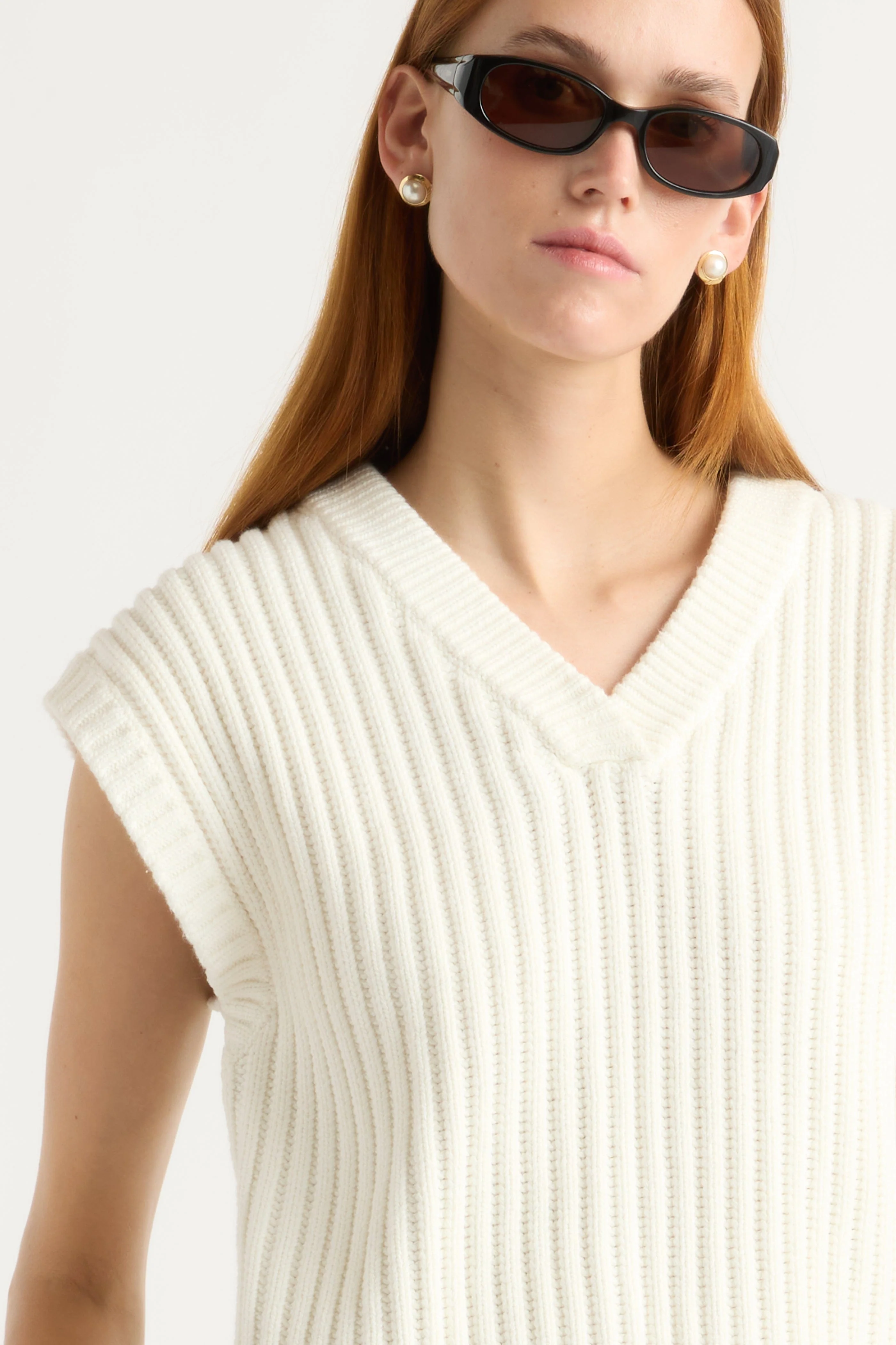 Nicola Organic Cotton Sweater Vest - Image 4