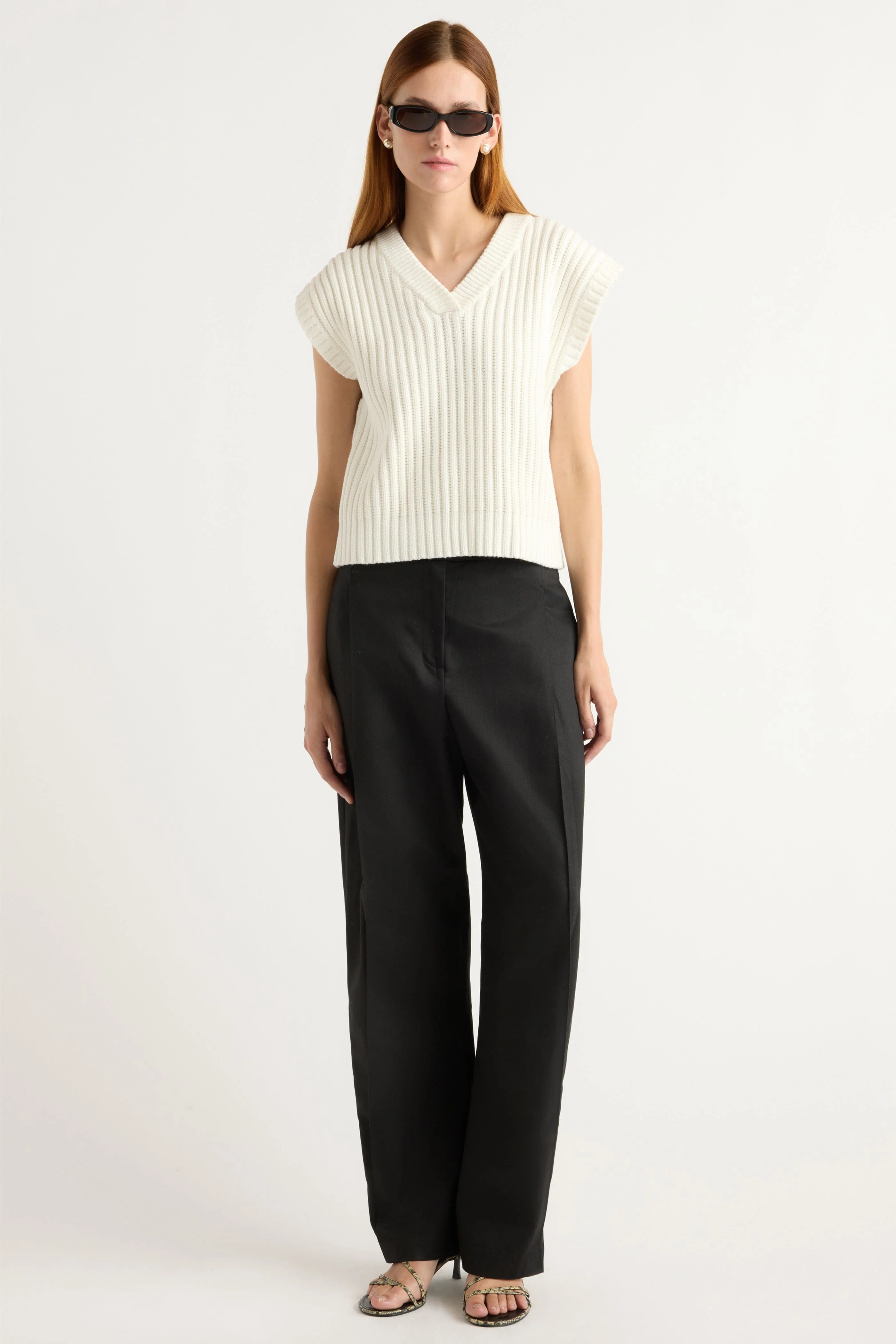 Nicola Organic Cotton Sweater Vest - Image 5