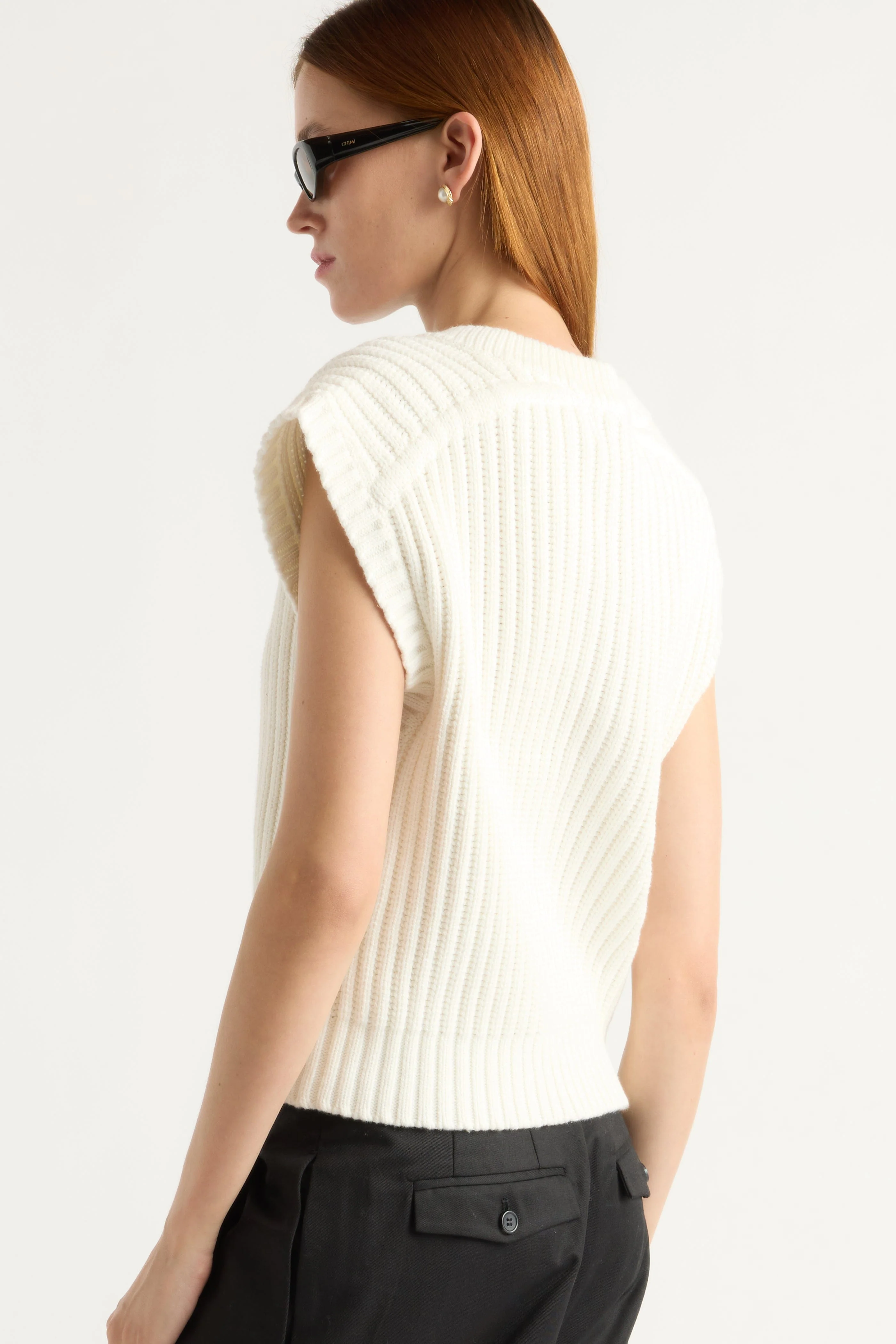 Nicola Organic Cotton Sweater Vest - Image 6