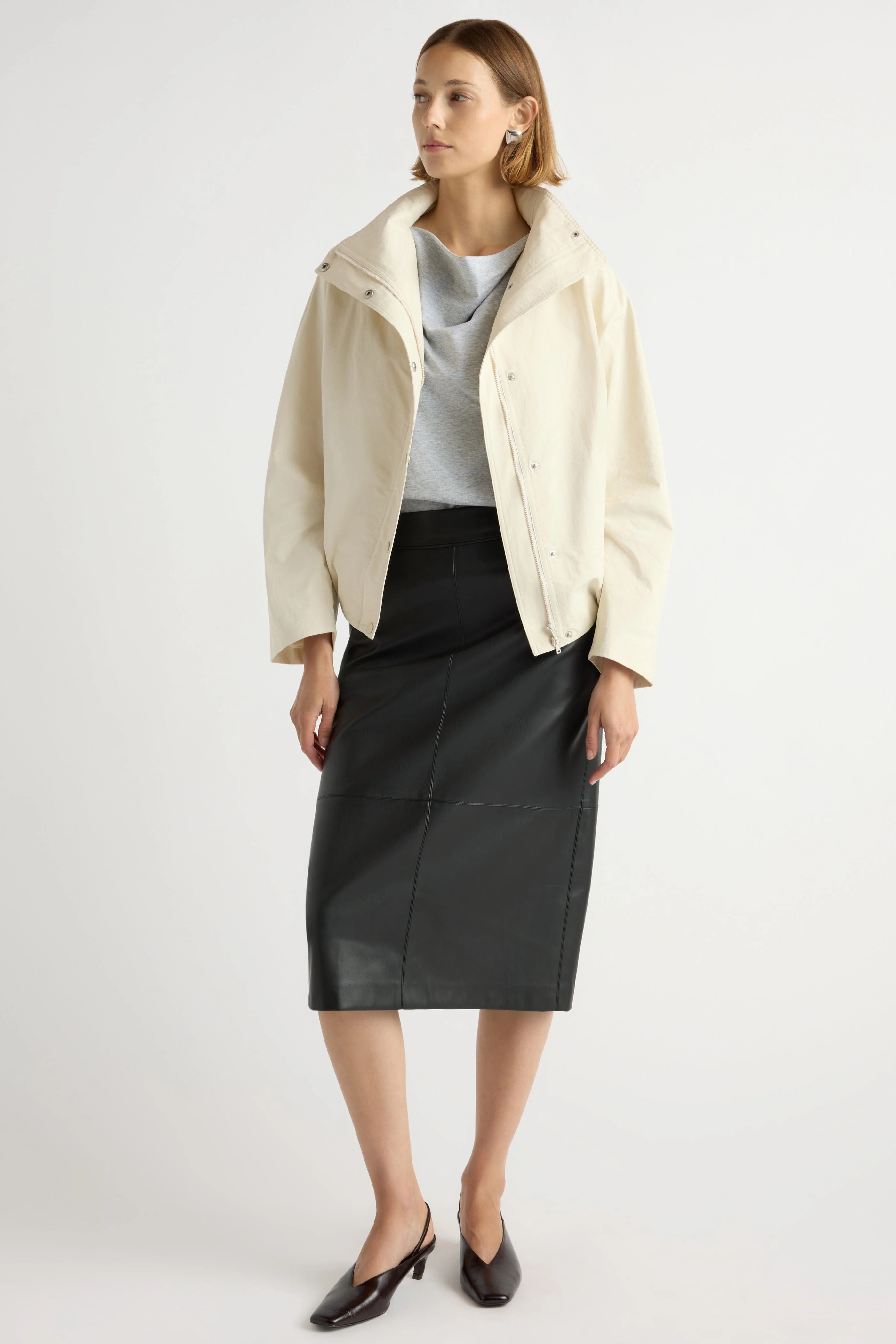 Padma Two-Way Zip Collared Jacket - Image 3