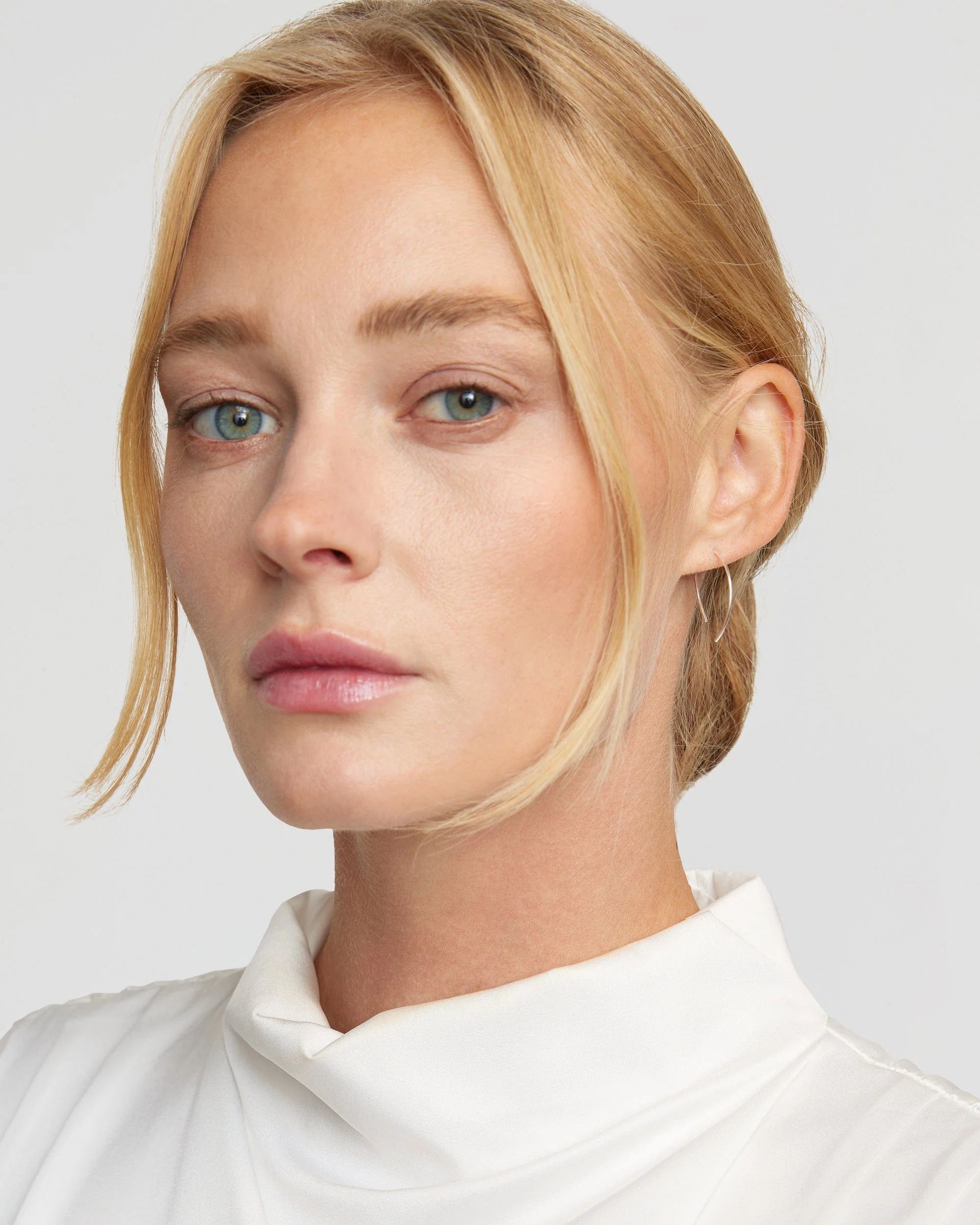 Sterling Silver Wishbone Threader Earrings - Image 3