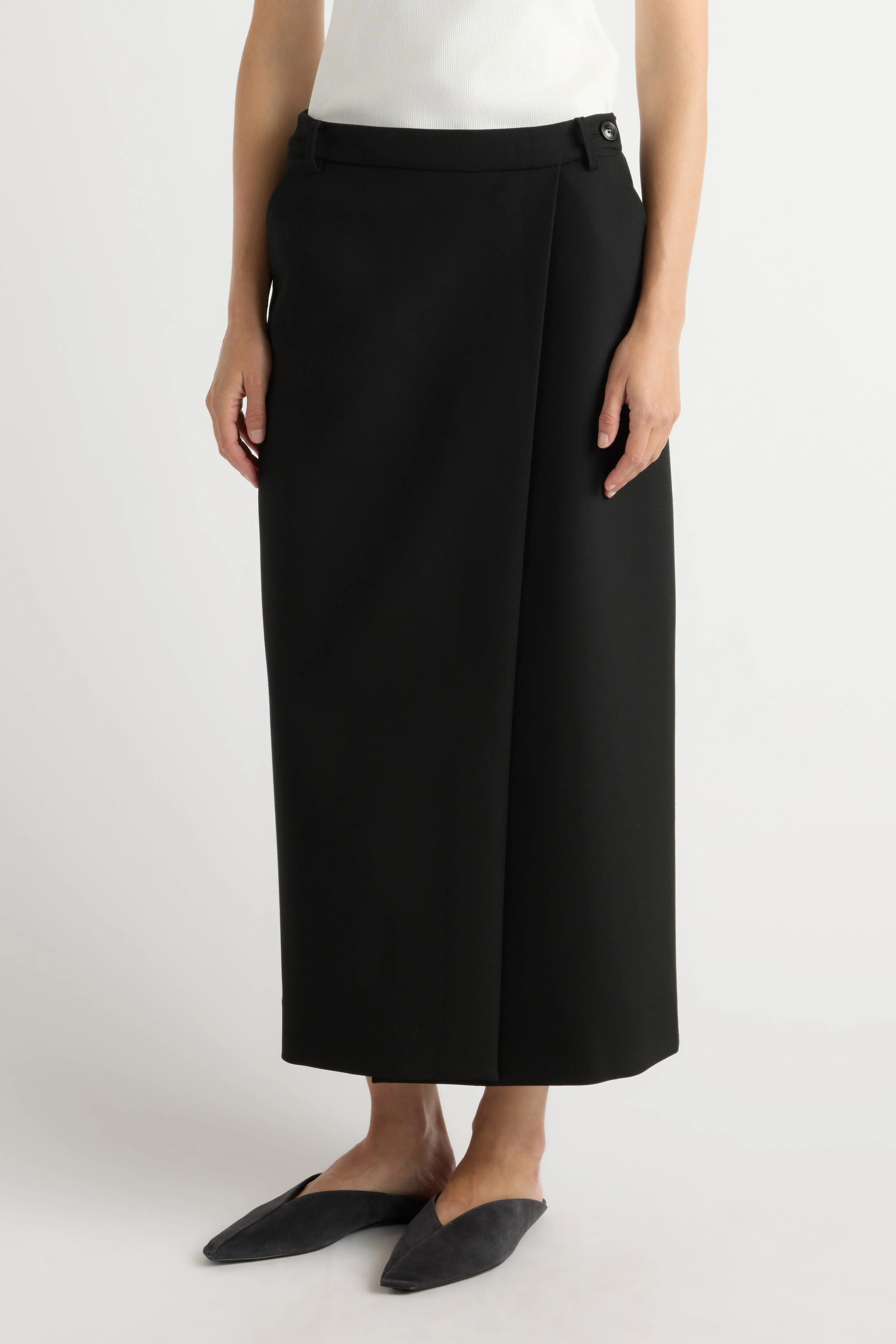 Spencer Suiting Wrap Maxi Skirt - Image 3