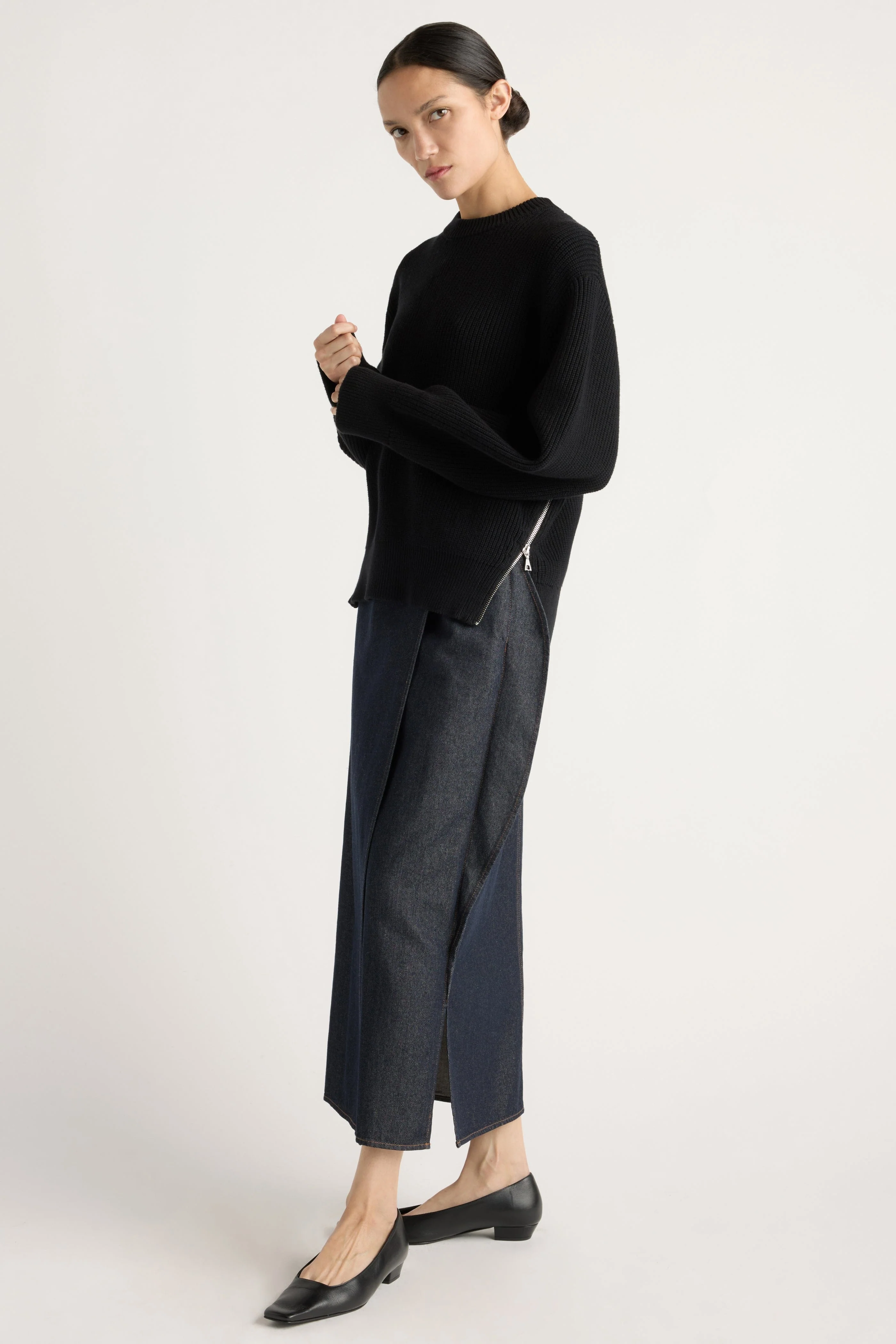 Tate Organic Cotton Side-Zip Sweater - Image 3