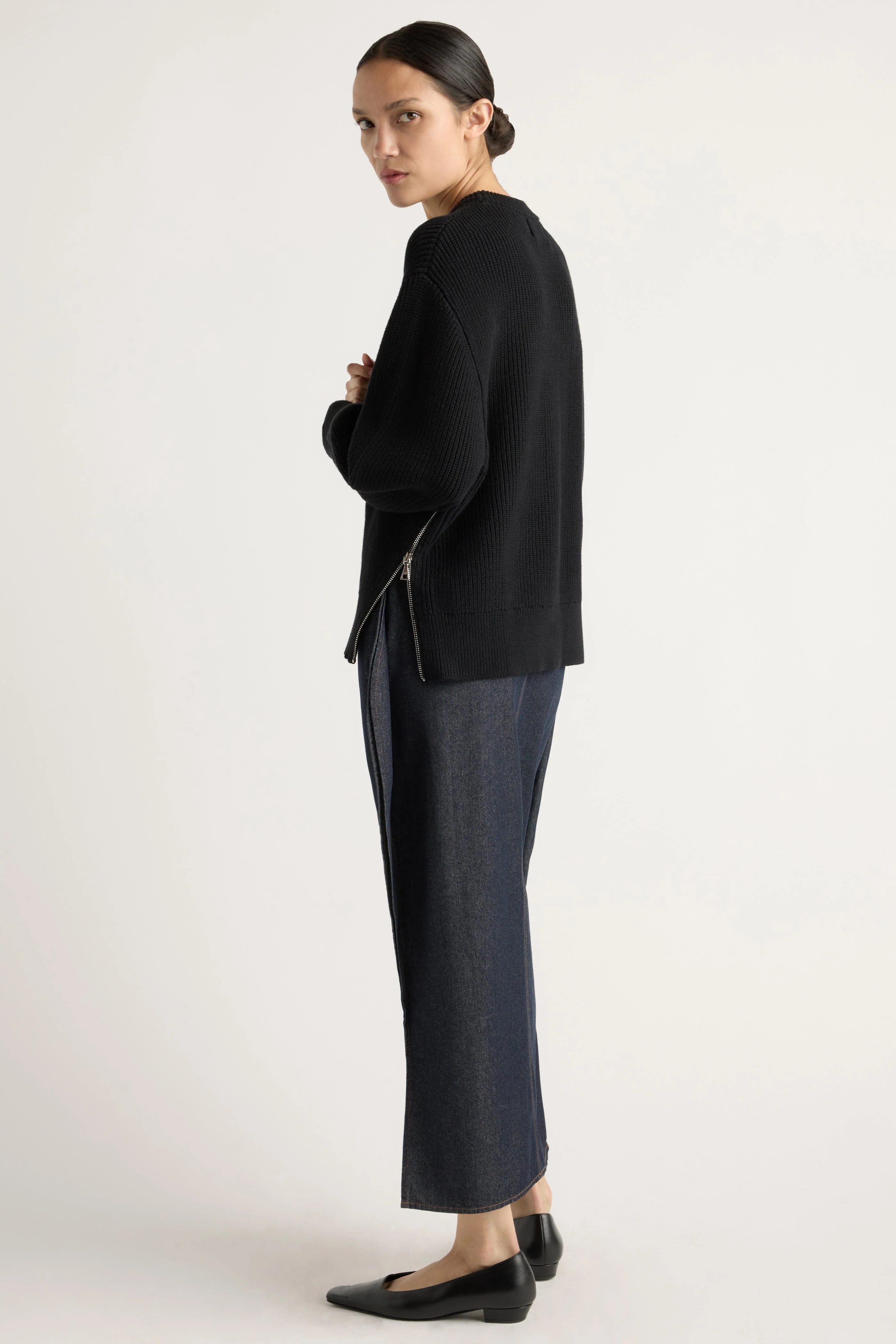 Tate Organic Cotton Side-Zip Sweater - Image 7