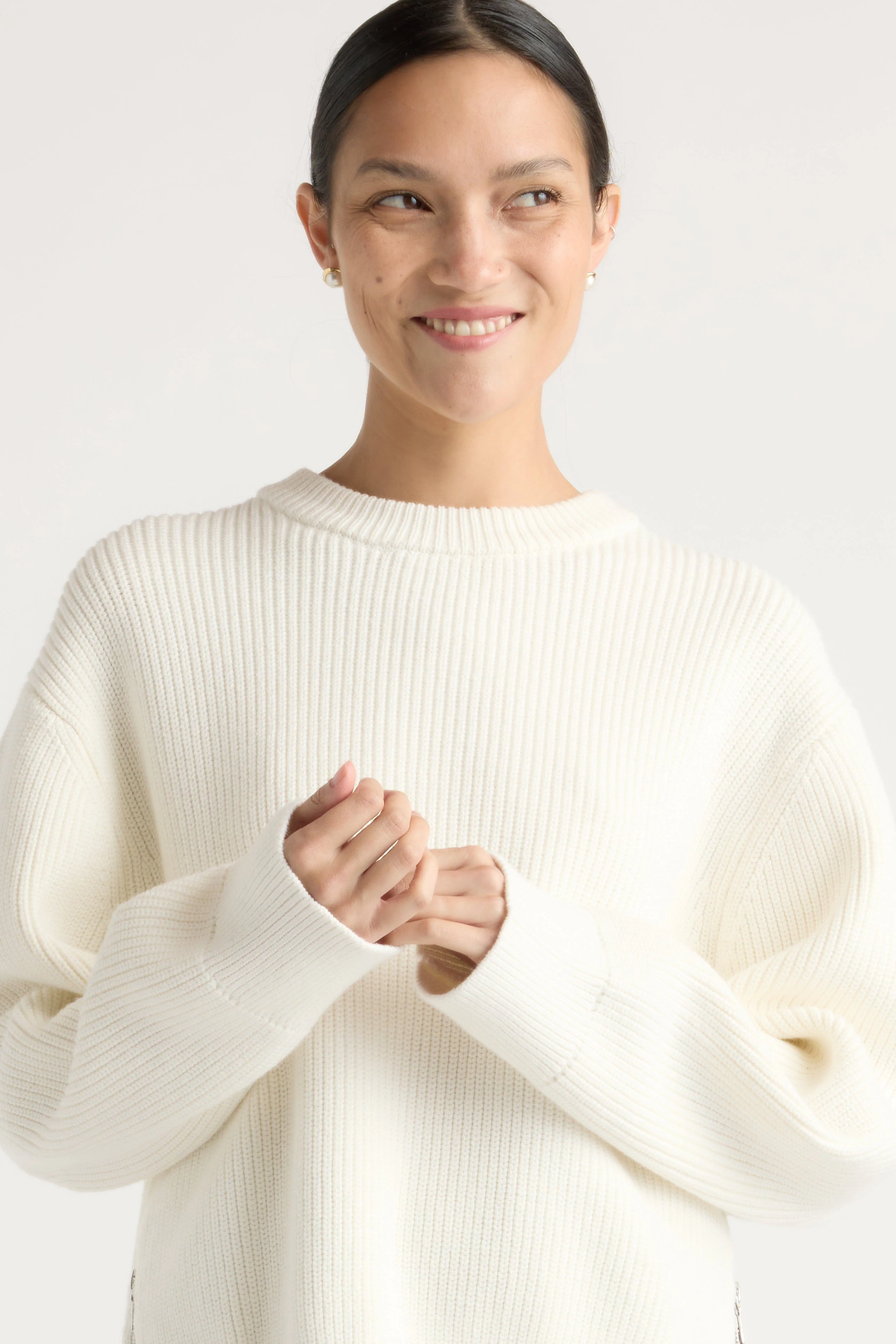 Tate Organic Cotton Side-Zip Sweater - Image 3