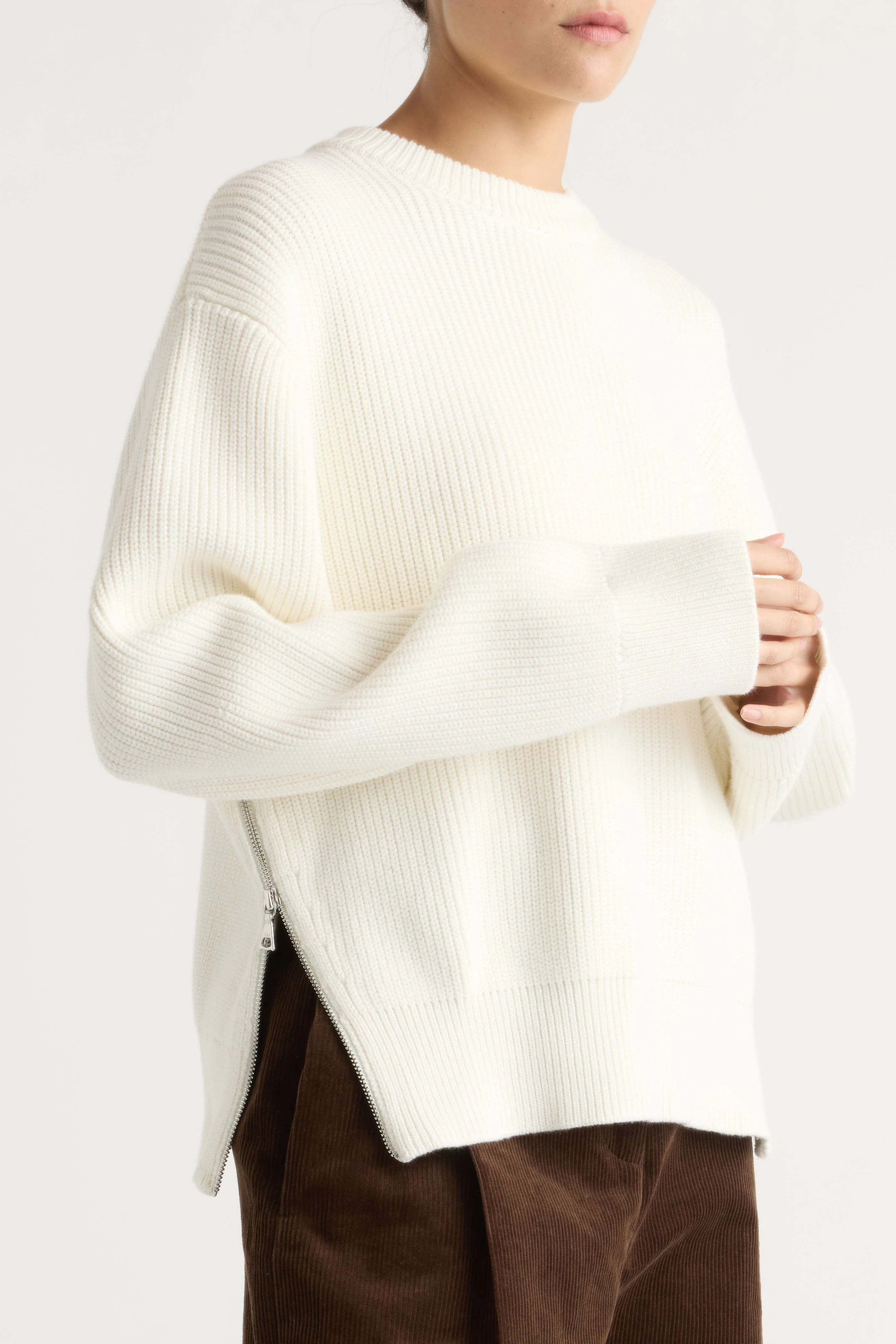 Tate Organic Cotton Side-Zip Sweater - Image 4